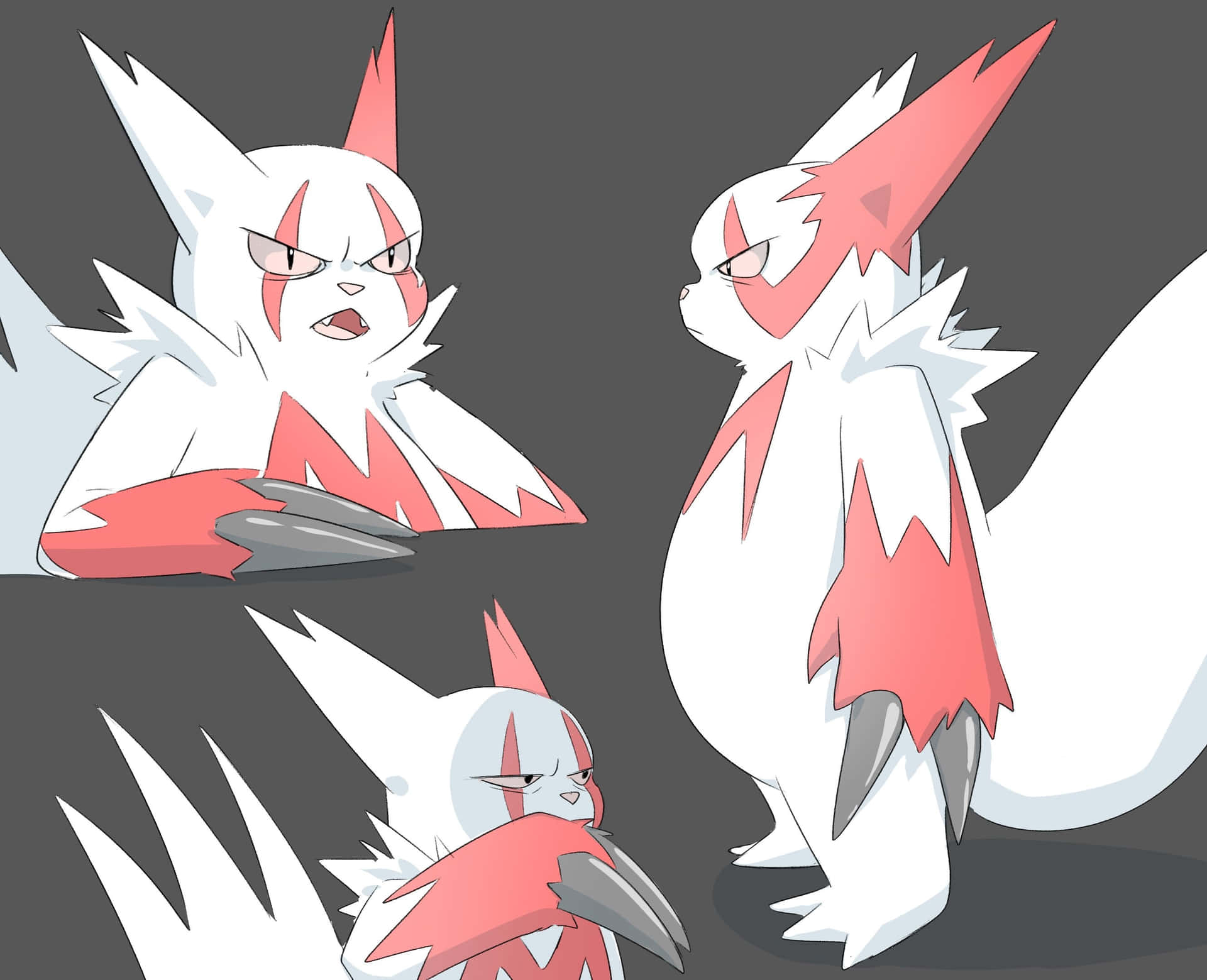Photo Collage Of Zangoose Background