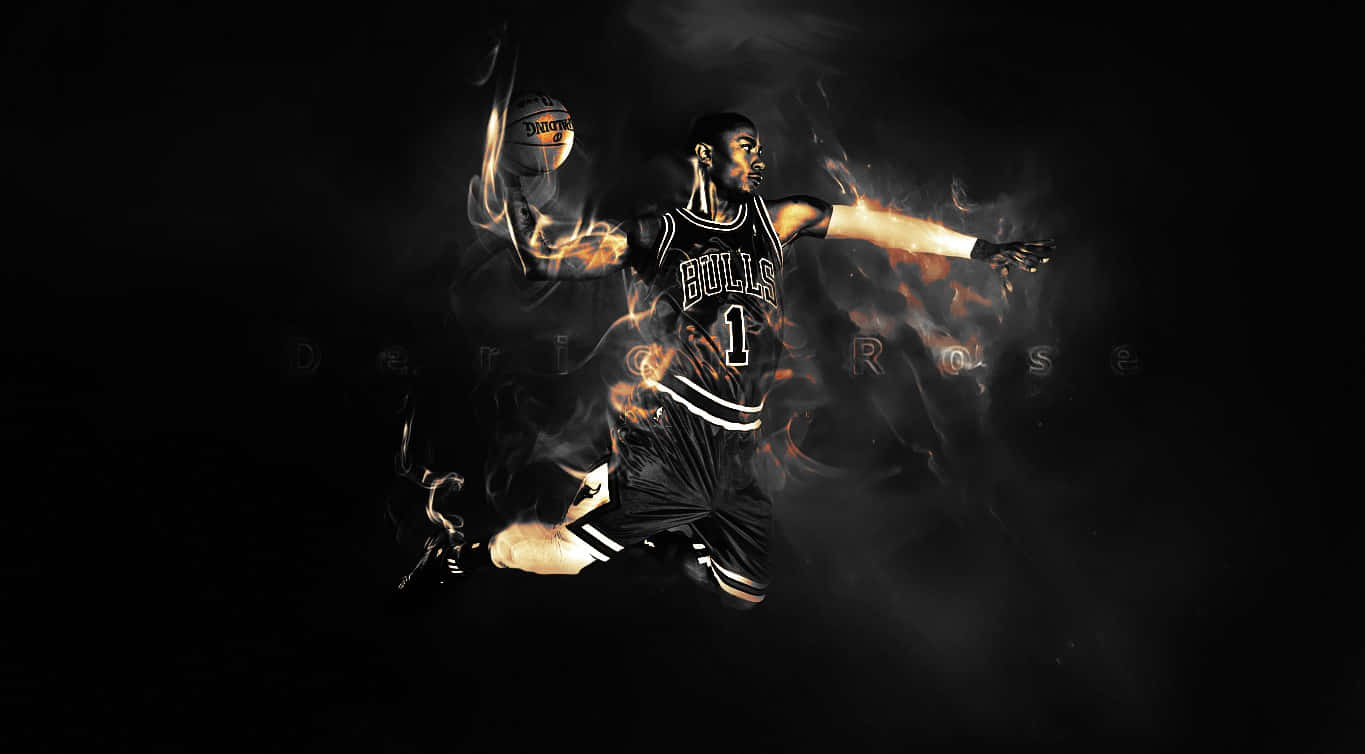 Photo Derrick Rose, Rising Star Of The Nba Background