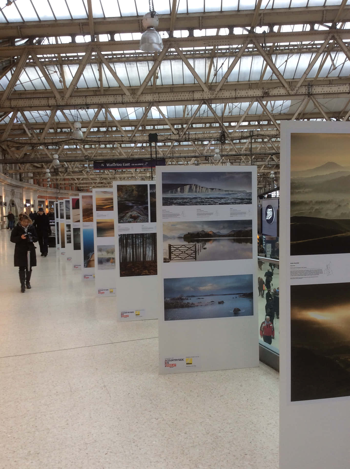 Photo Exhibit At Waterloo Station Background