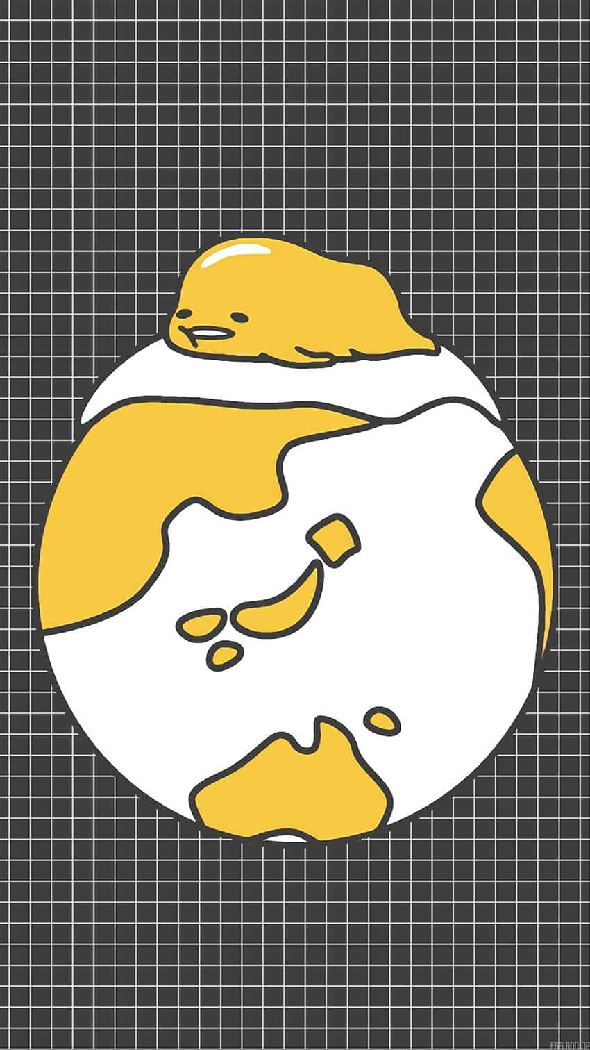 Photo Gudetama Relaxing At Home Background