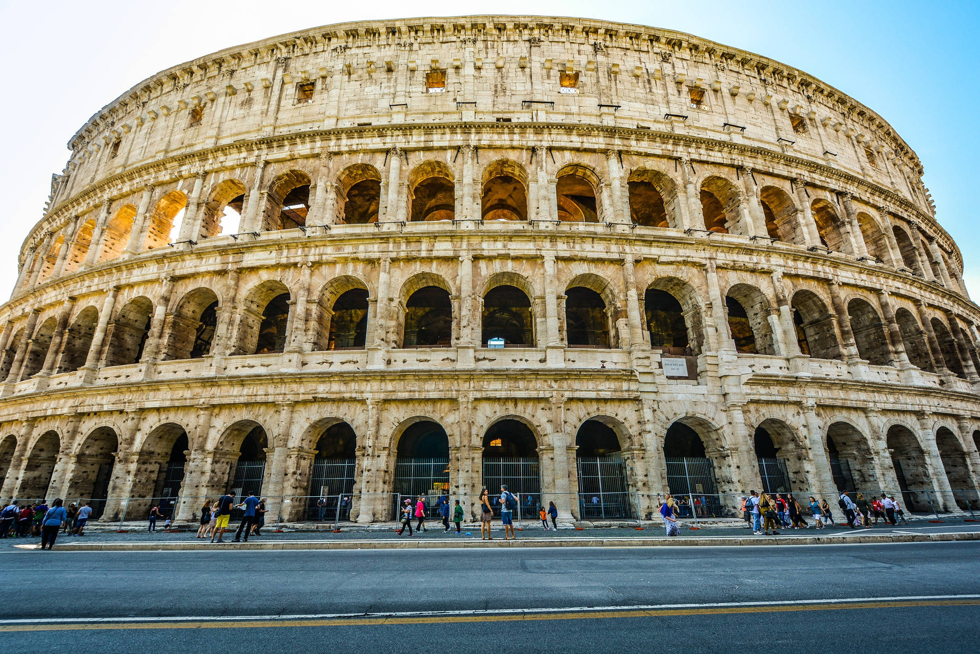 Photo Of The Roman Colosseum From The Ground