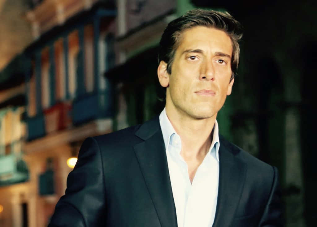 Photogenic Angle Of David Muir Background