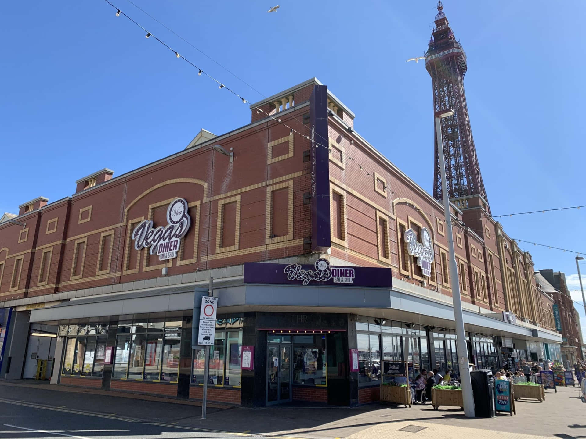 Photograph Of Blackpool Tower Taken From City Background
