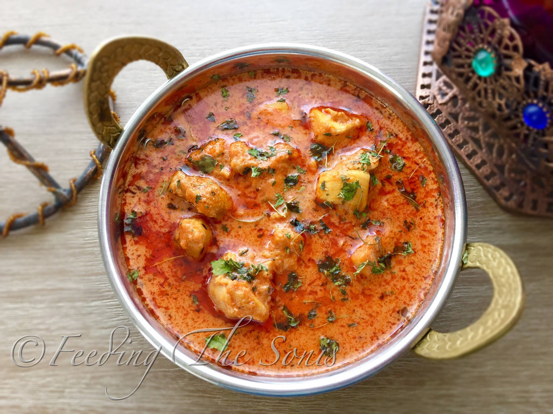 Photograph Of Butter Chicken Background