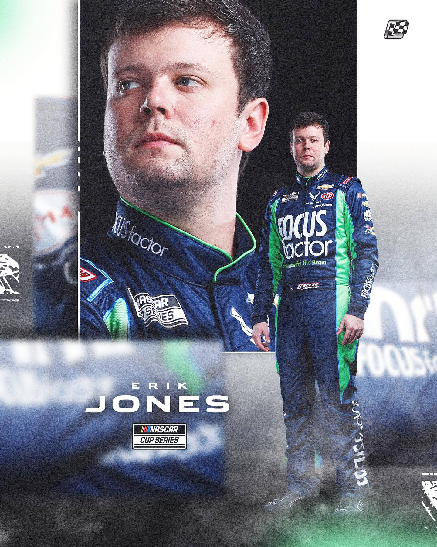 Photograph Of Erik Jones Background