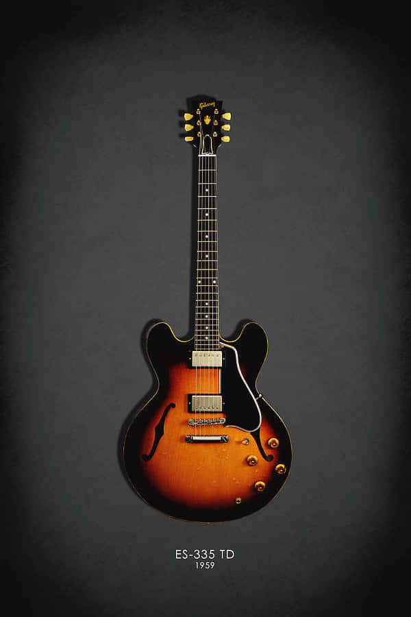 Photograph Of Gibson 335 Background