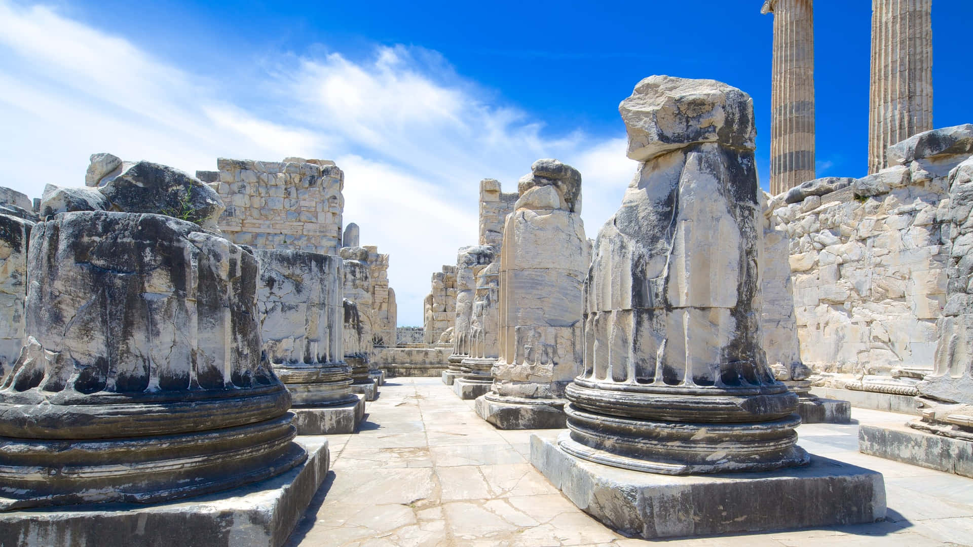 Photograph Of Temple Of Apollo Background