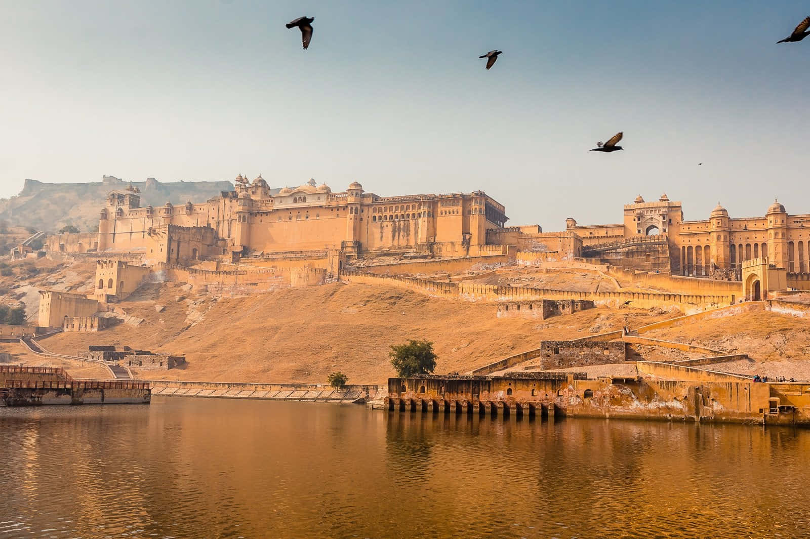 Photograph Of The Buildings In Amer Fort