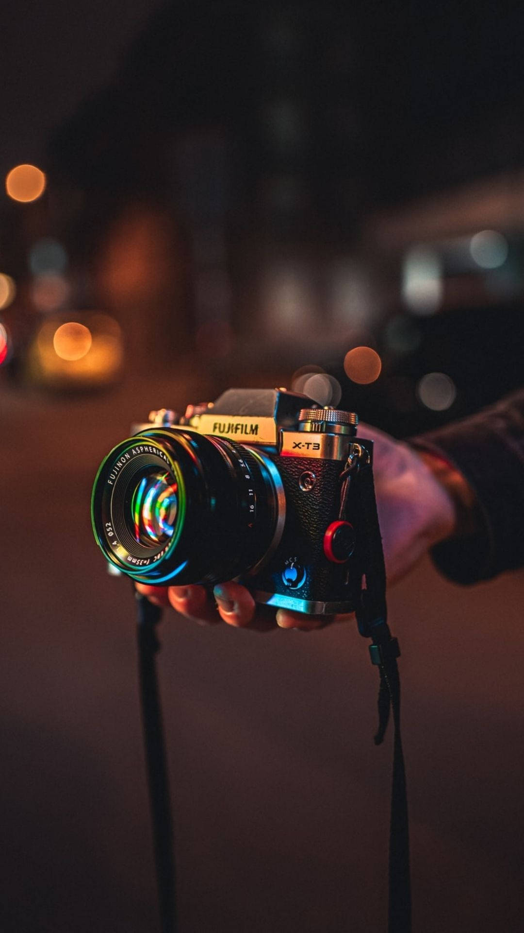 Photographer At Night Background