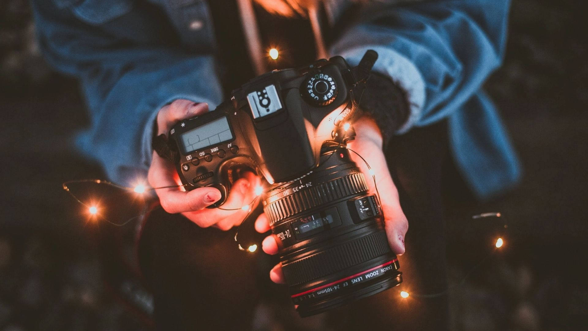 Photographer Camera Fairy Lights