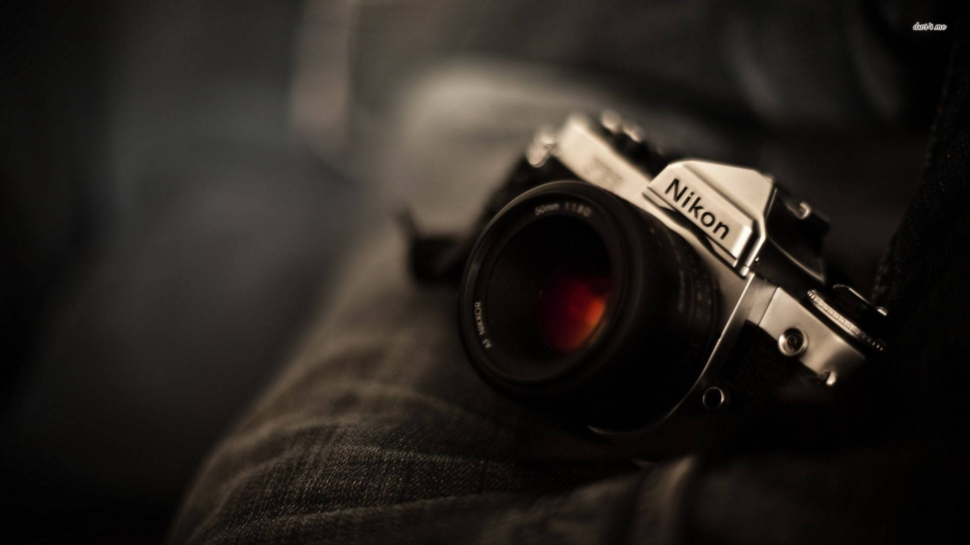 Photography Of Silver And Black Nikon Camera Background