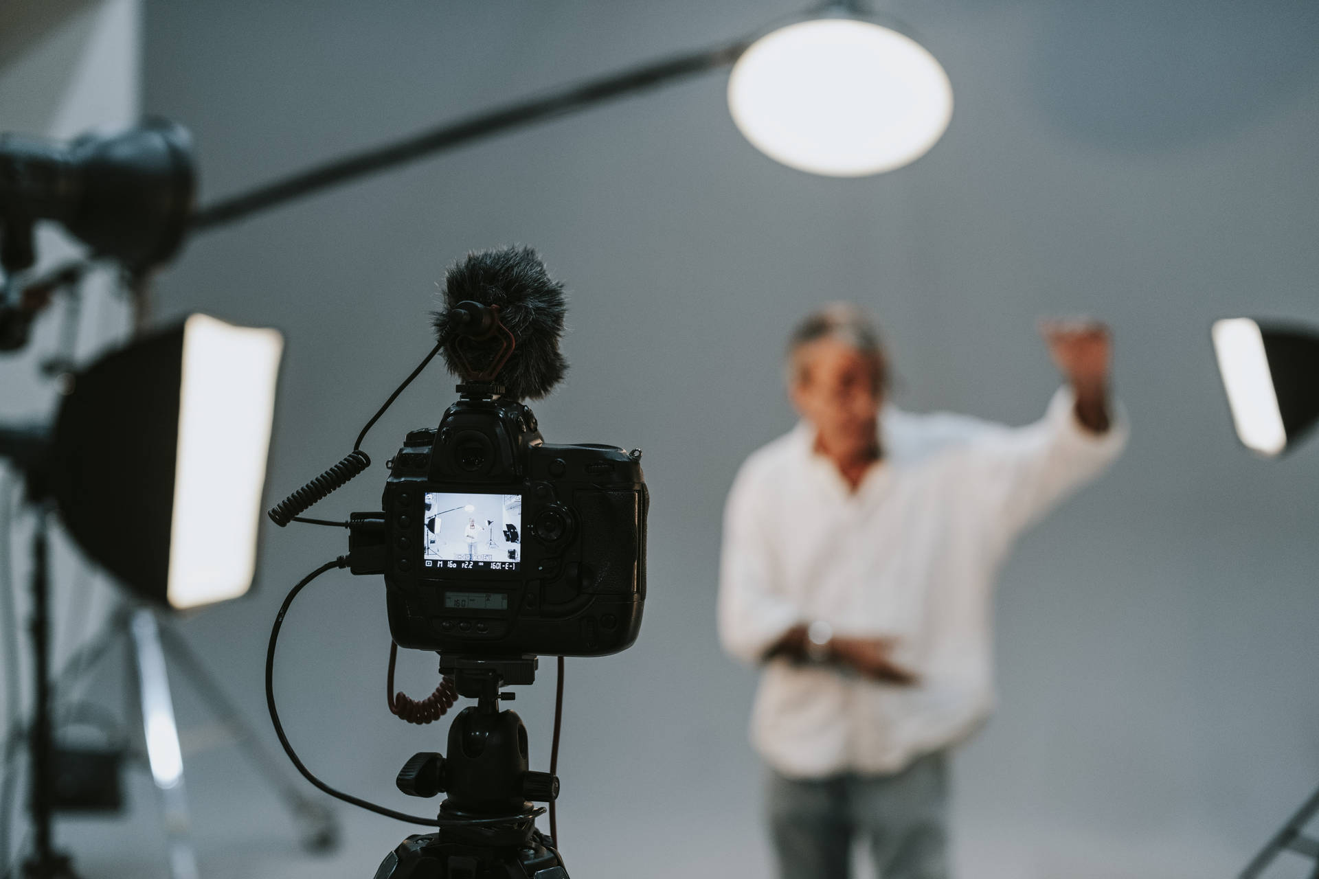 Photography Studio With Multiple Lights