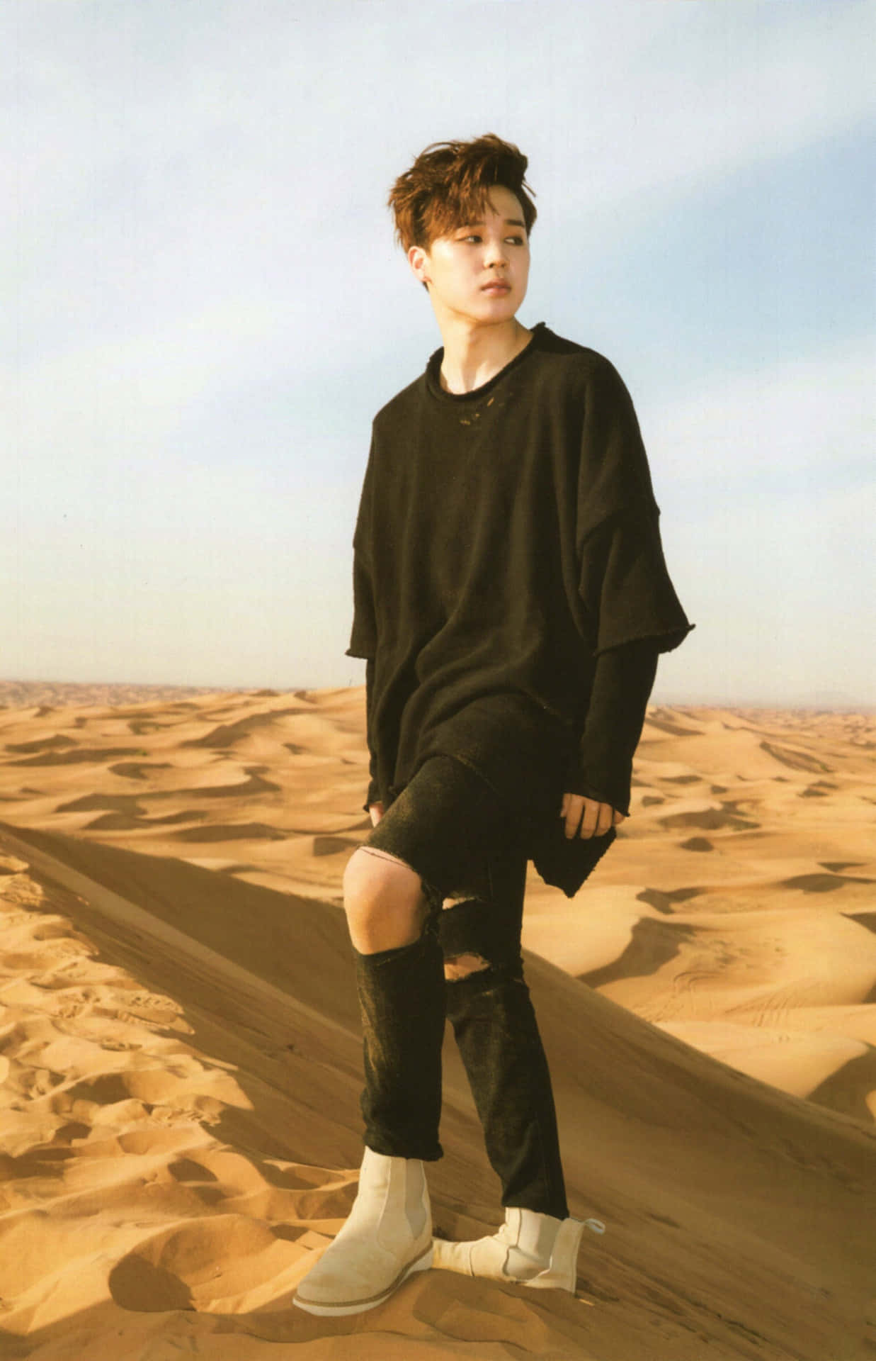 Photoshoot Of Jimin In A Desert