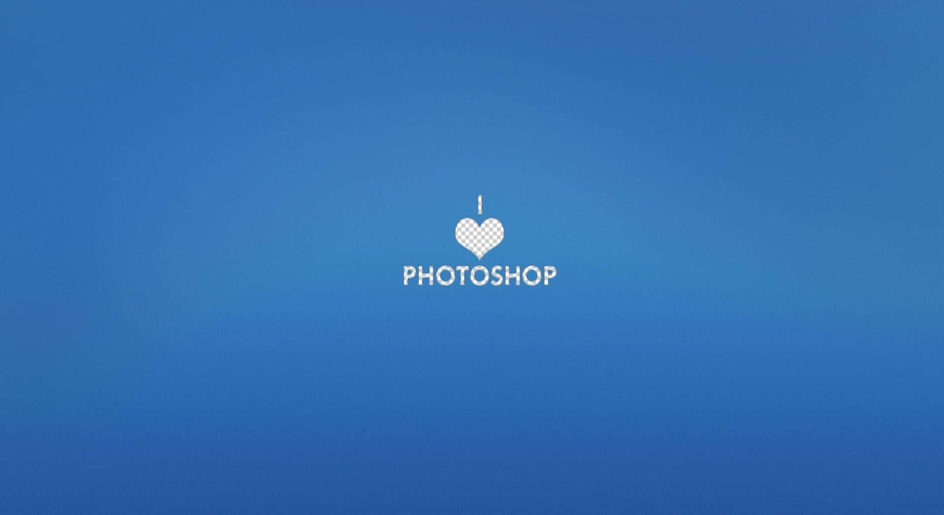 Photoshop I Love Logo Background