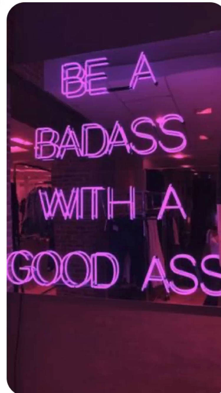 Phrase Pink Neon Aesthetic