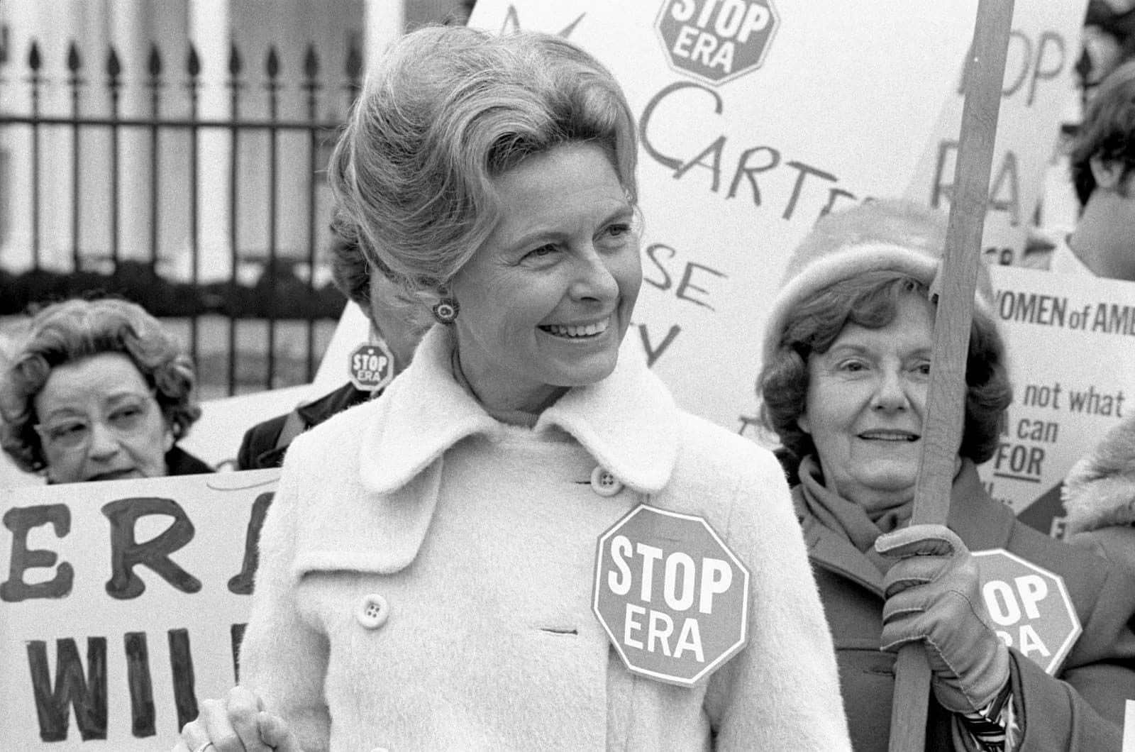 Phyllis Schlafly Smiling Rally