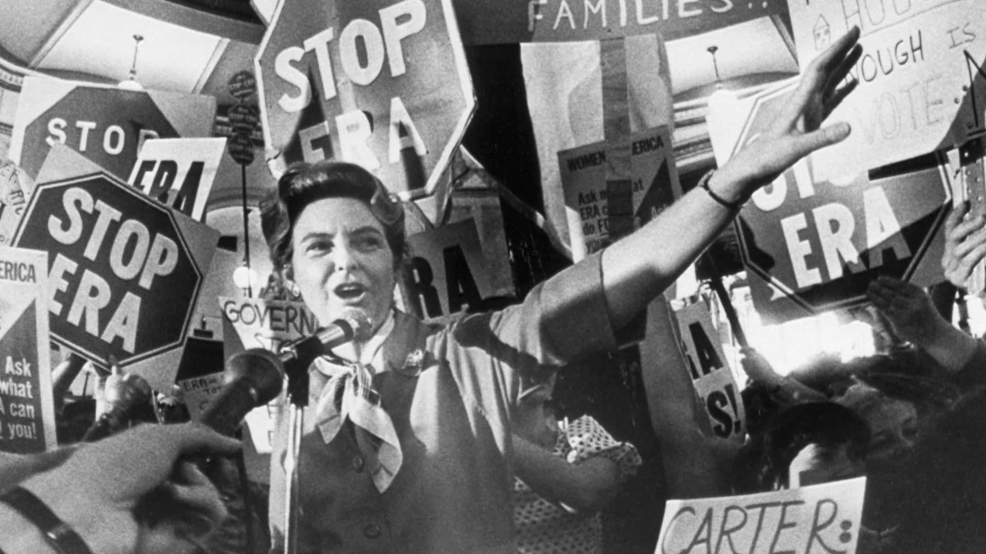 Phyllis Schlafly Stop Signs Protest