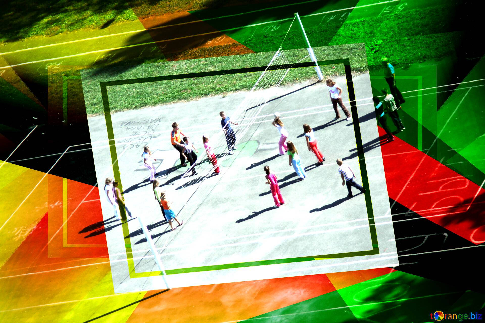 Physical Education Postcard Background