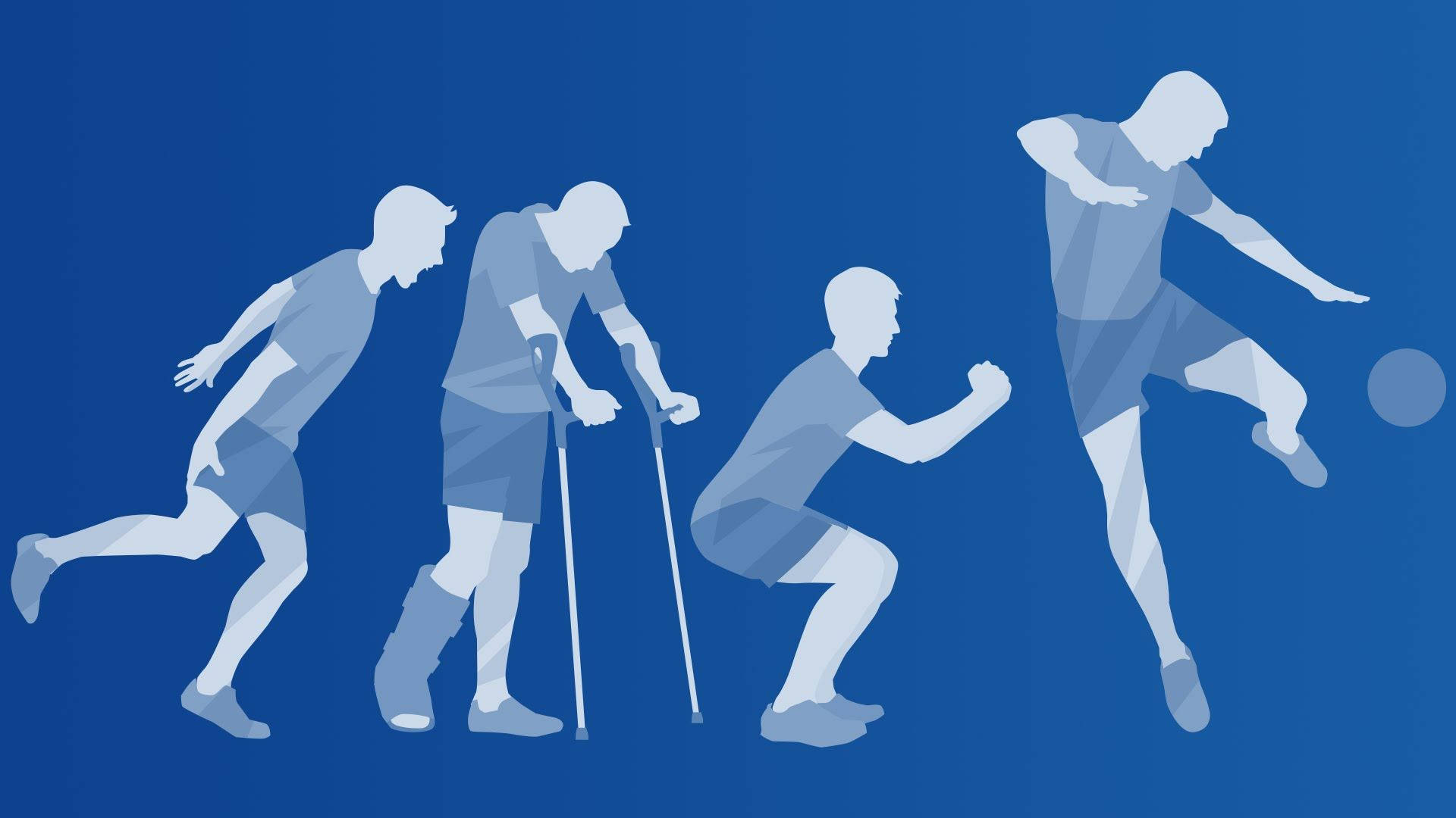 Physical Therapy For Sports Injury Vector Art