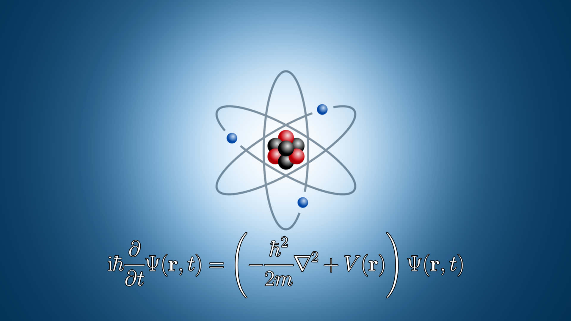 Physics Atom Formula Background