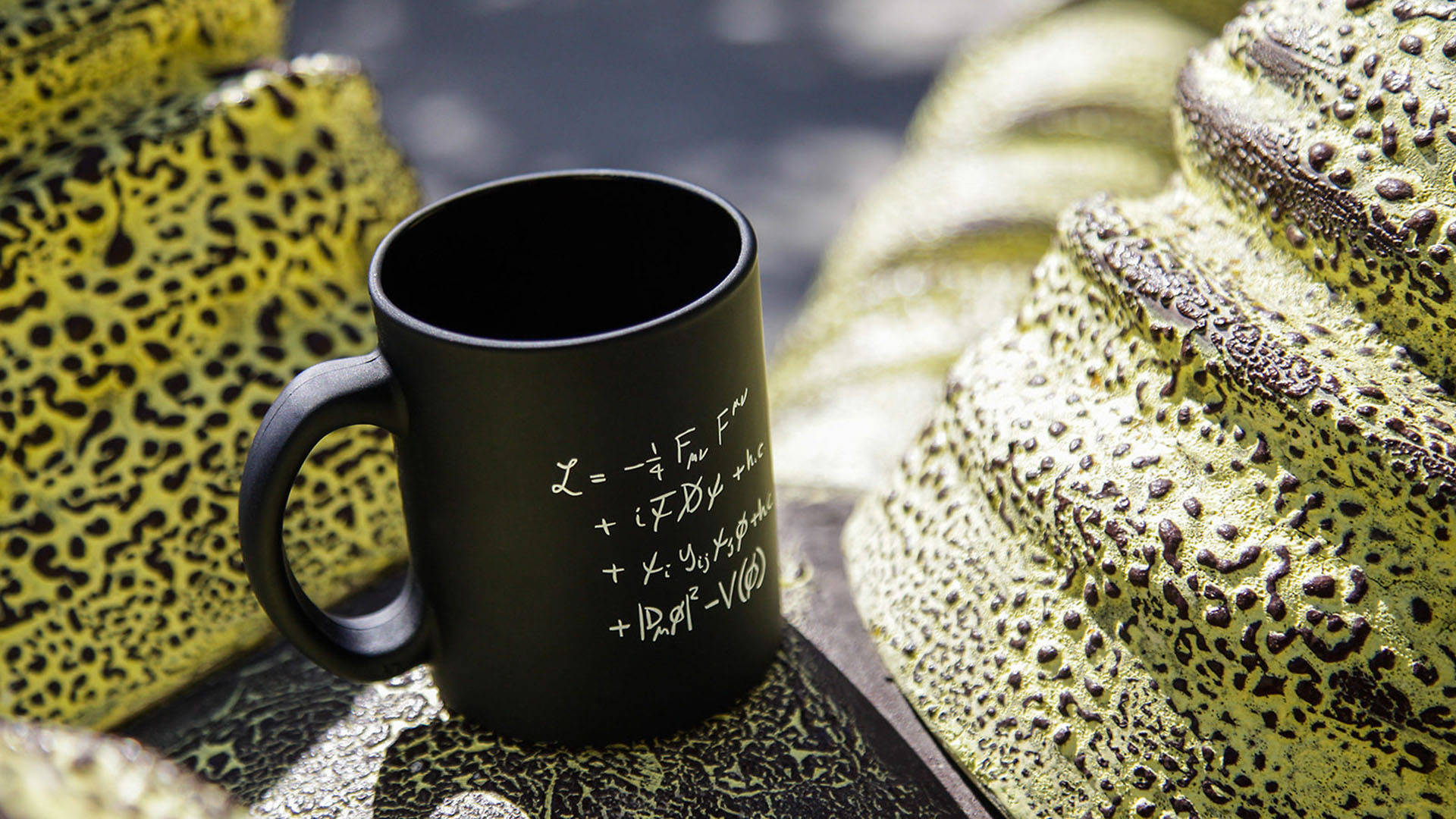 Physics Equation On Mug Background