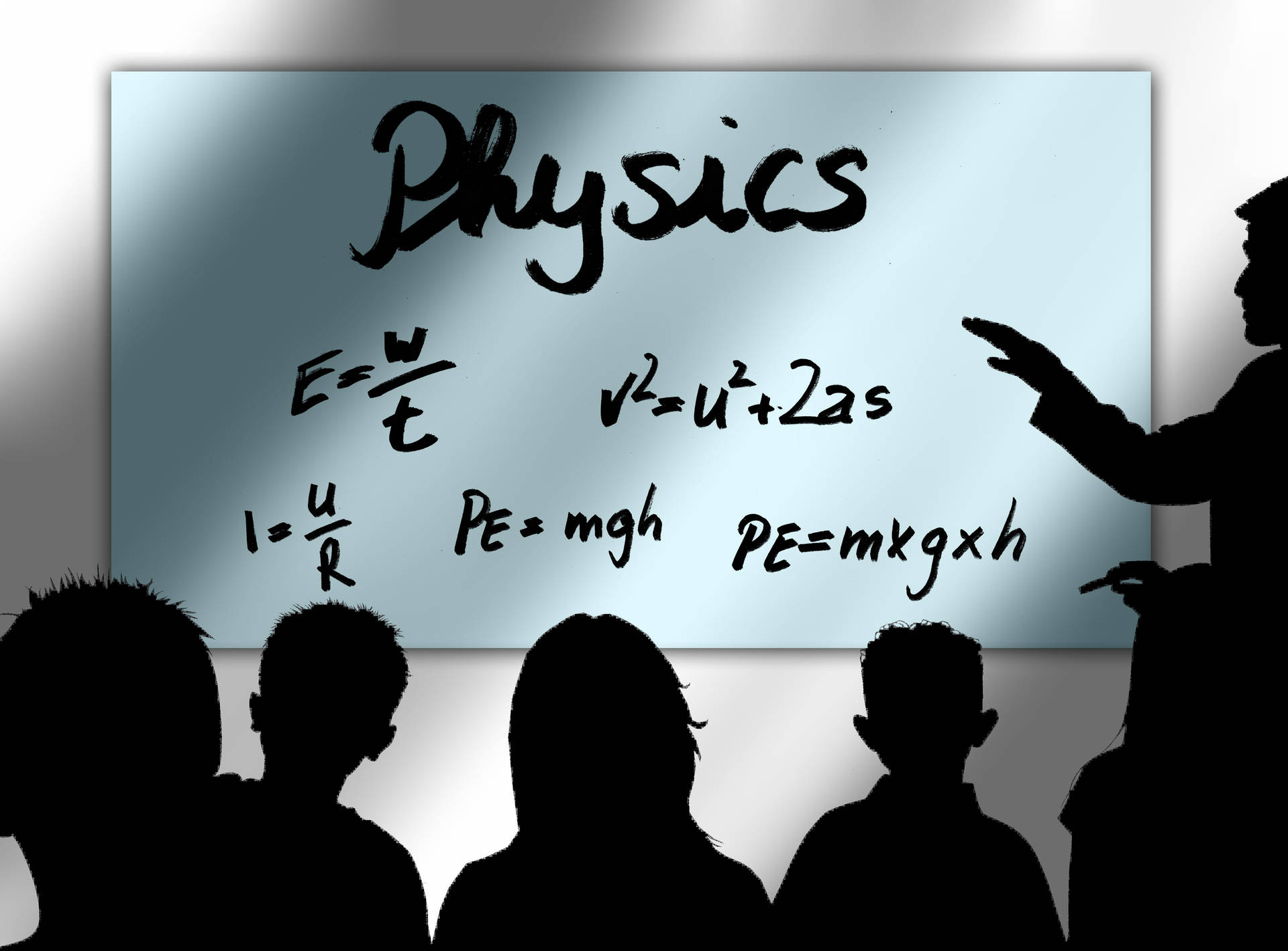 Physics Equations Class Concept Background