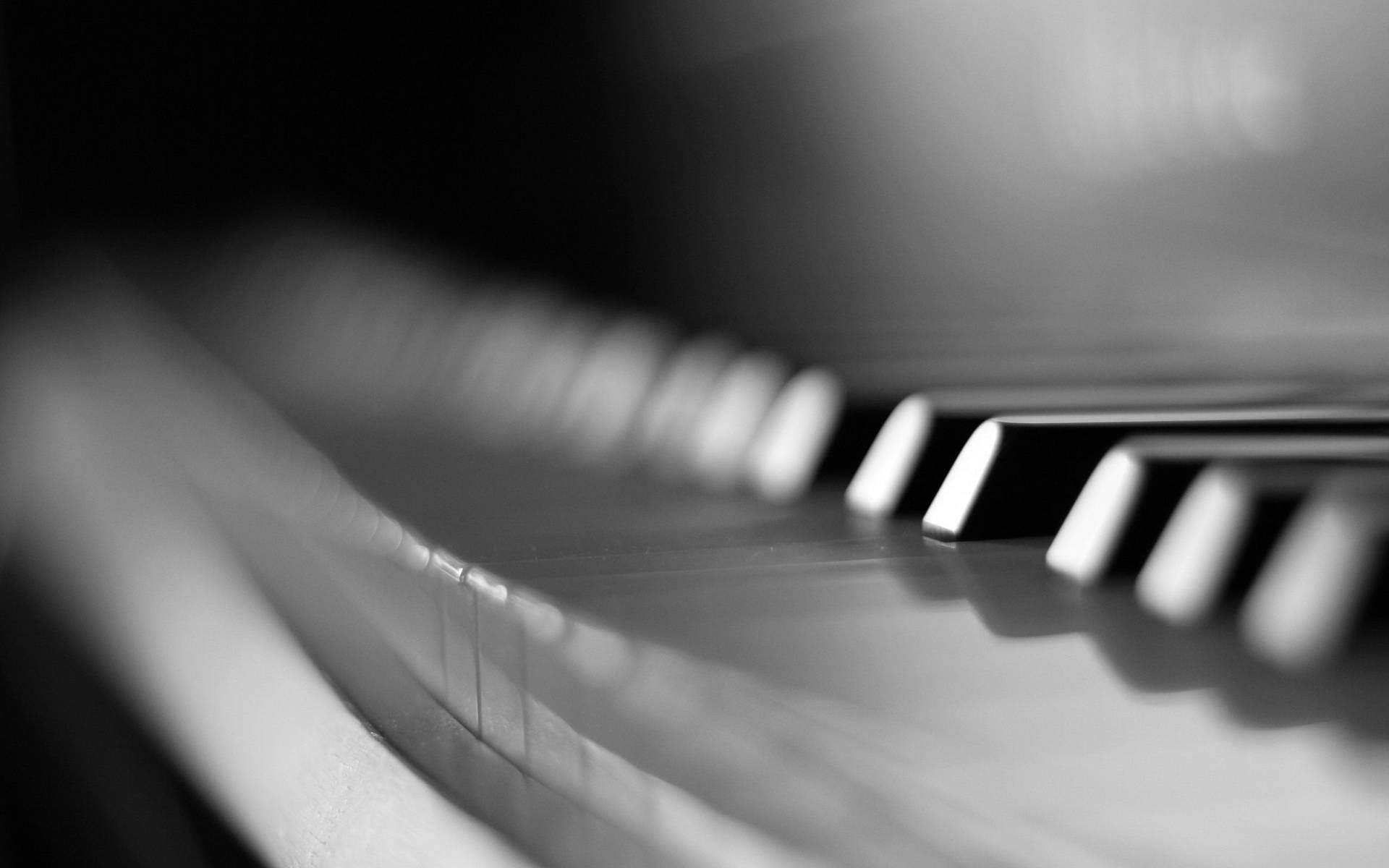 Piano Blurry Grayscale Hd Background