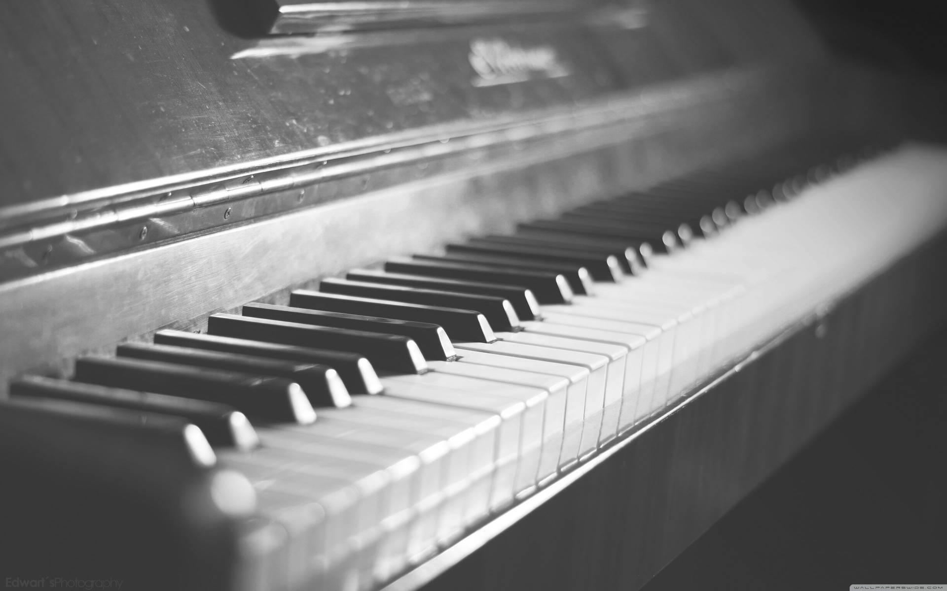 Piano Grayscale Hd Vintage Background