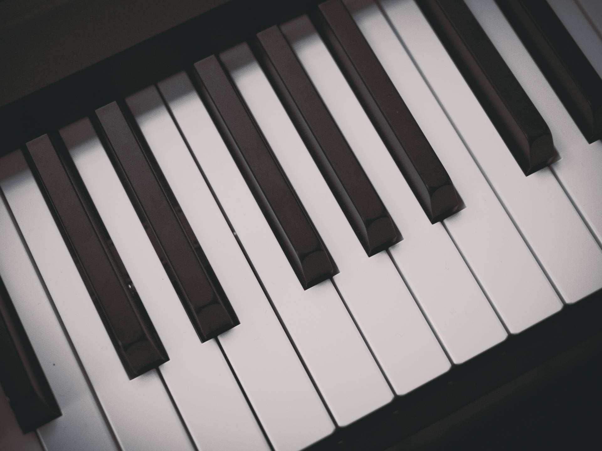 Piano Keyboard Aerial View Background