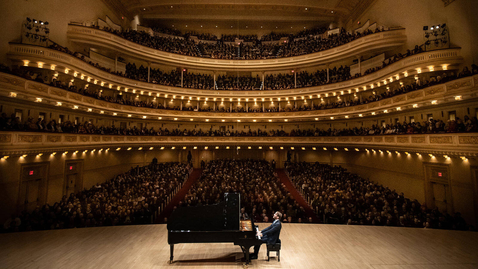 Piano Performance At Carnegie Hall Background