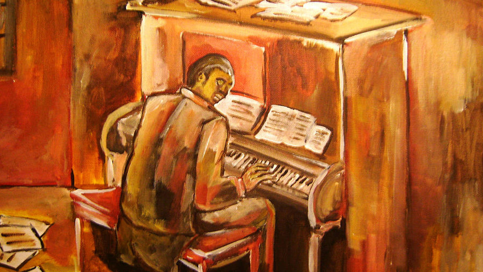 Piano Playing Scott Joplin Expressionism