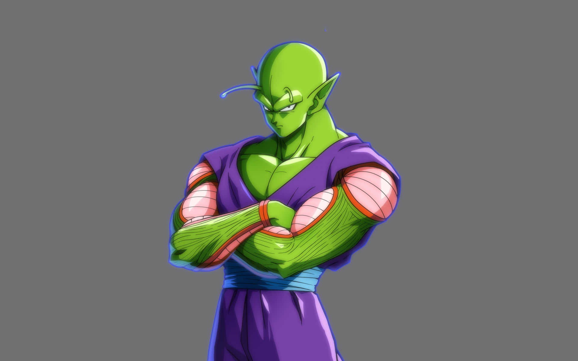 Piccolo Anime Character Arms Crossed Background