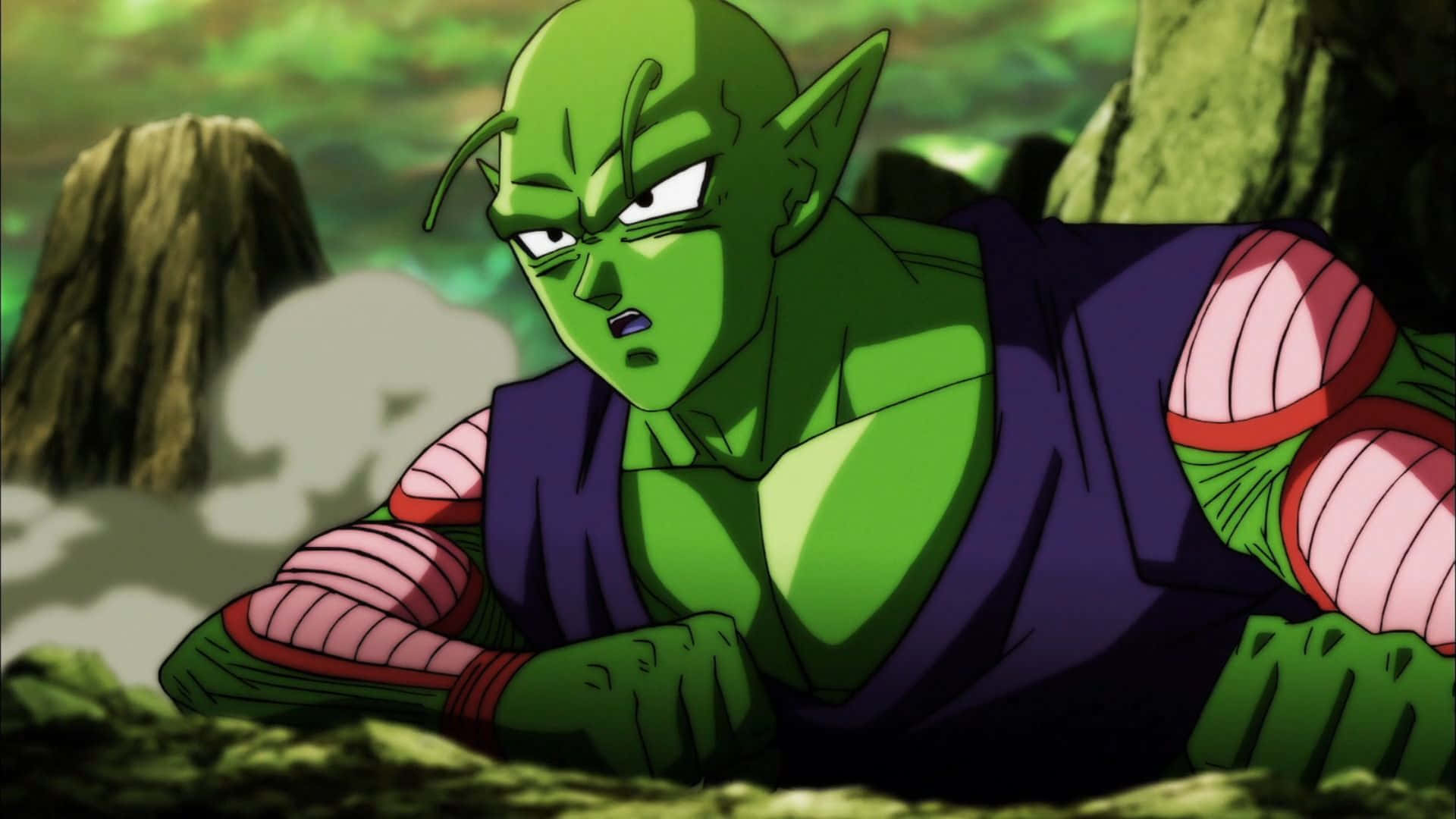 Piccolo_ In_ Action_ Anime_ Scene Background
