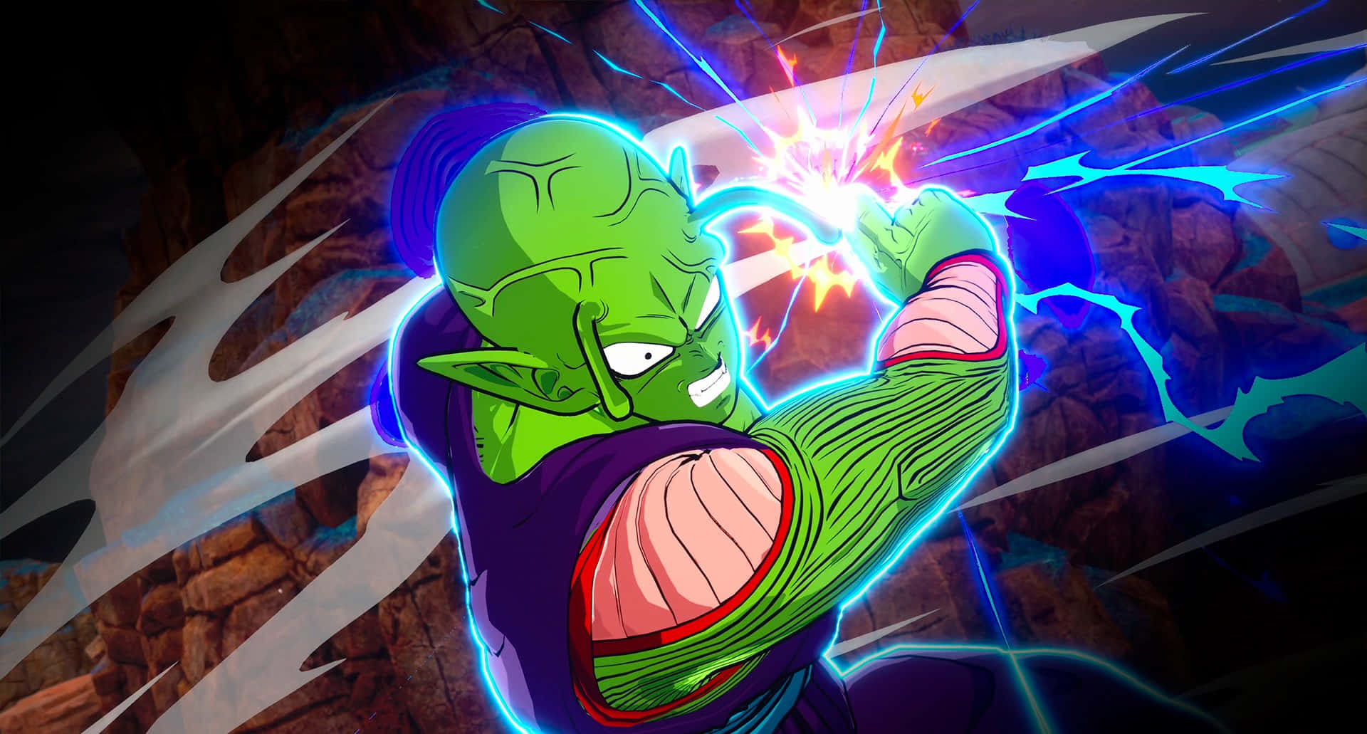 Piccolo Power Blast Anime Action Background