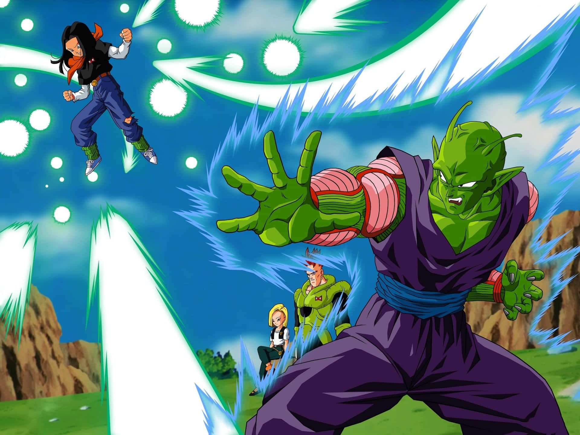 Piccolo_ Power_ Up_ Anime_ Scene Background