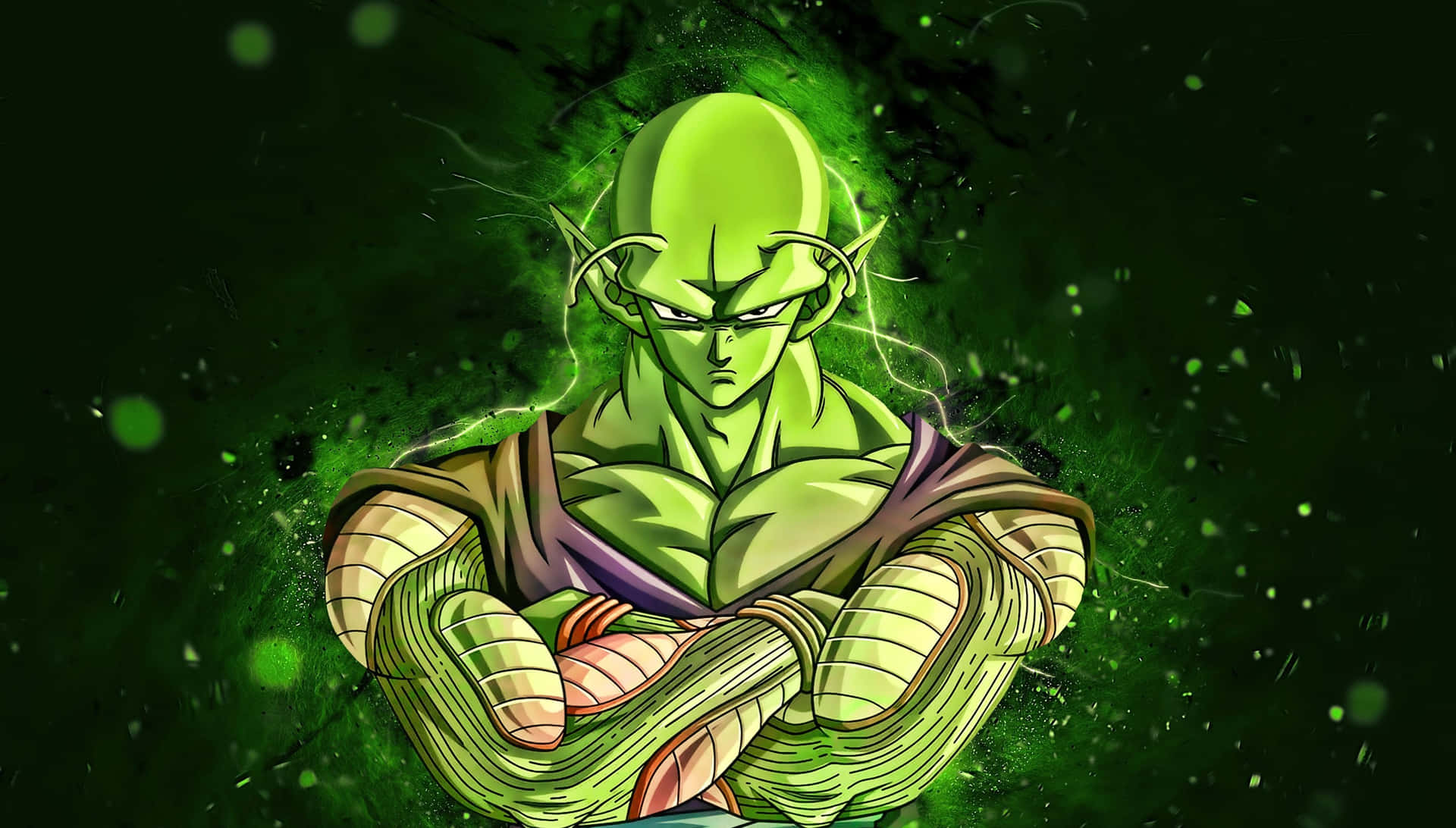Piccolo Power Up Green Aura