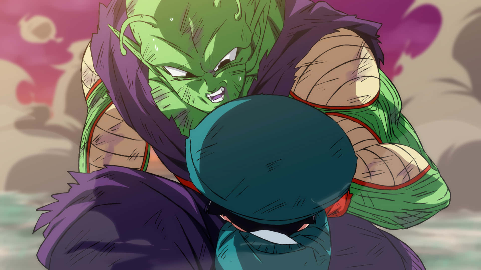 Piccolo Protective Stance Background