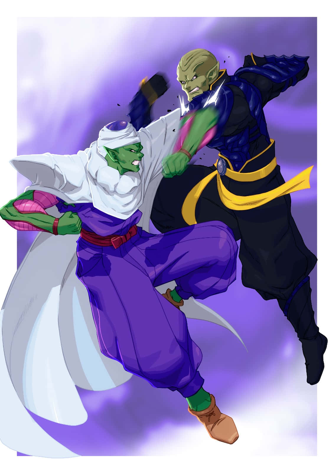 Piccolo_vs_ Anime_ Opponent_ Battle_ Art