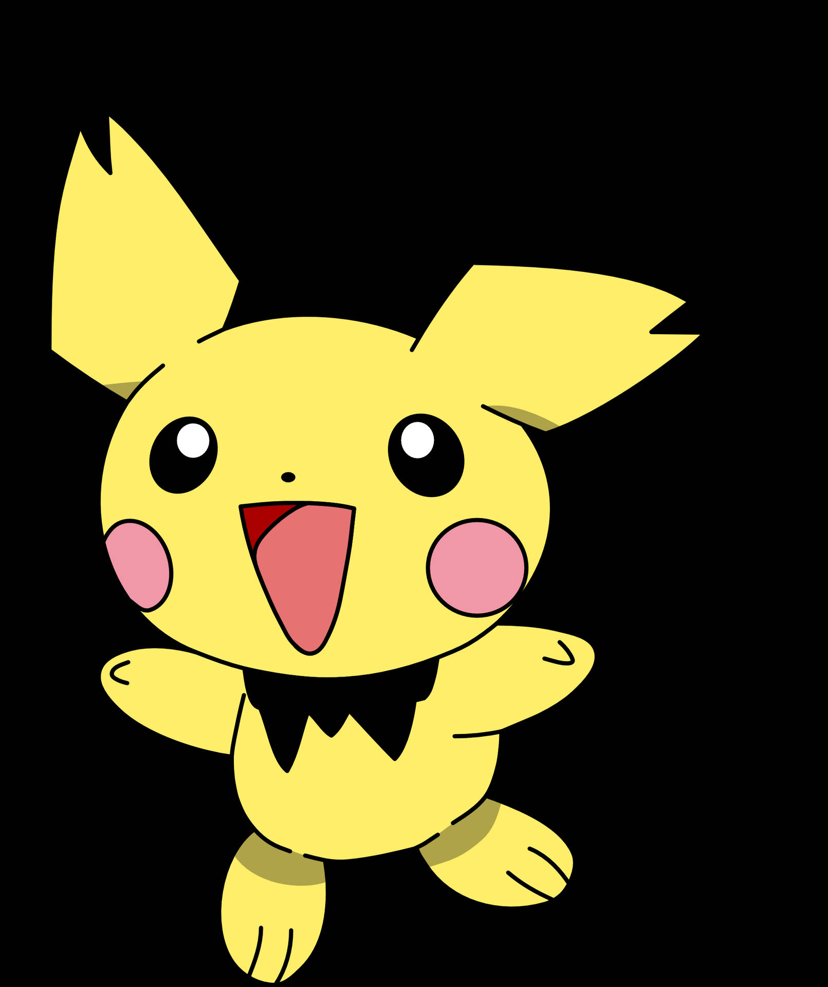 Pichu Big Mouth Background