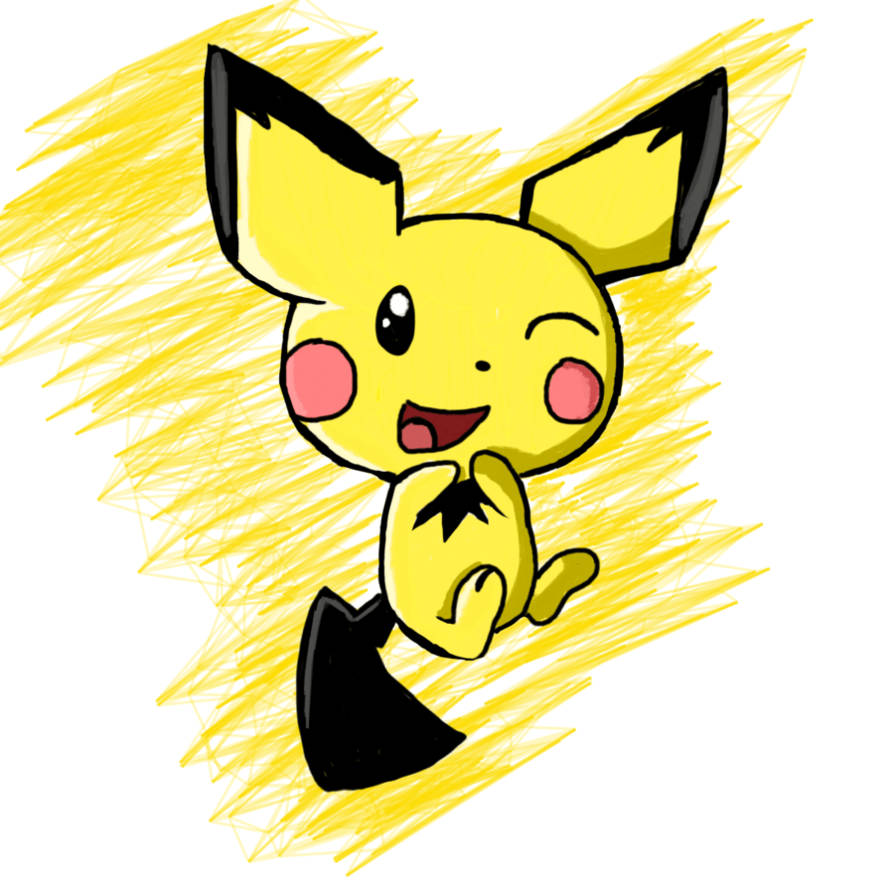 Pichu Flying Background