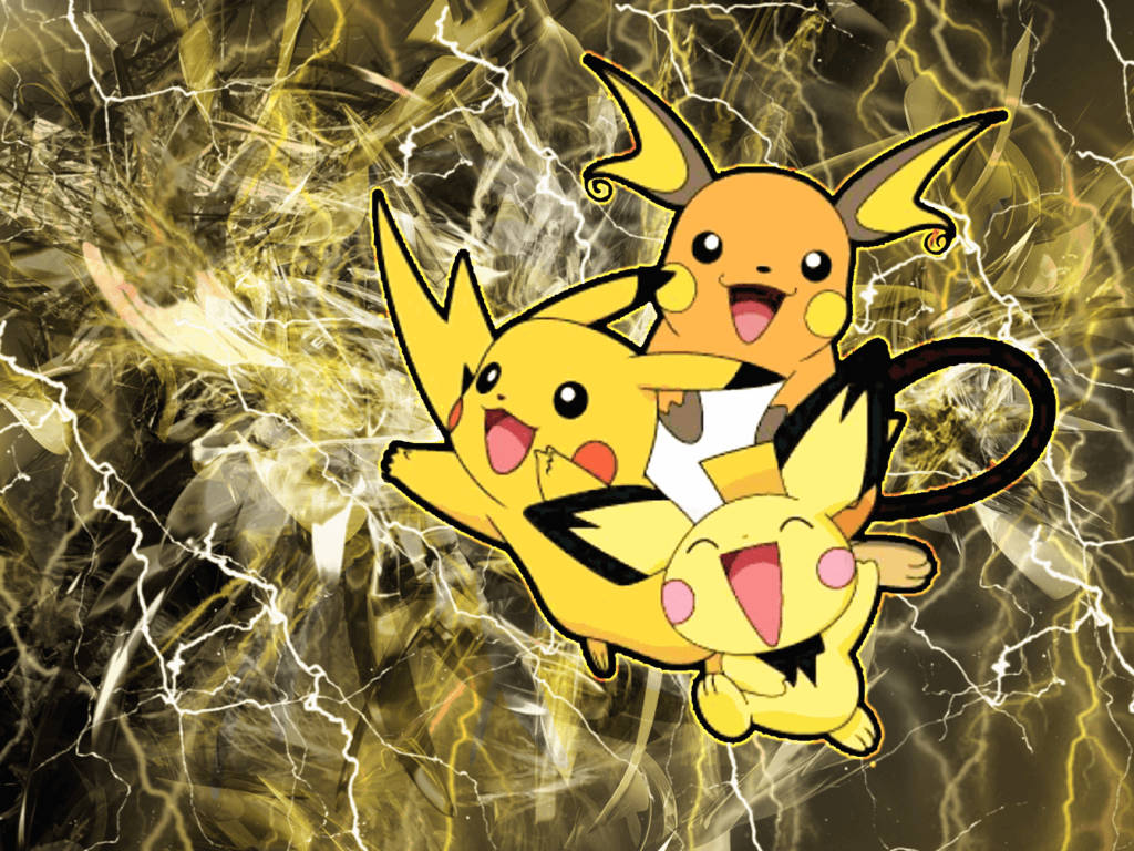 Pichu, Pikachu And Raichu