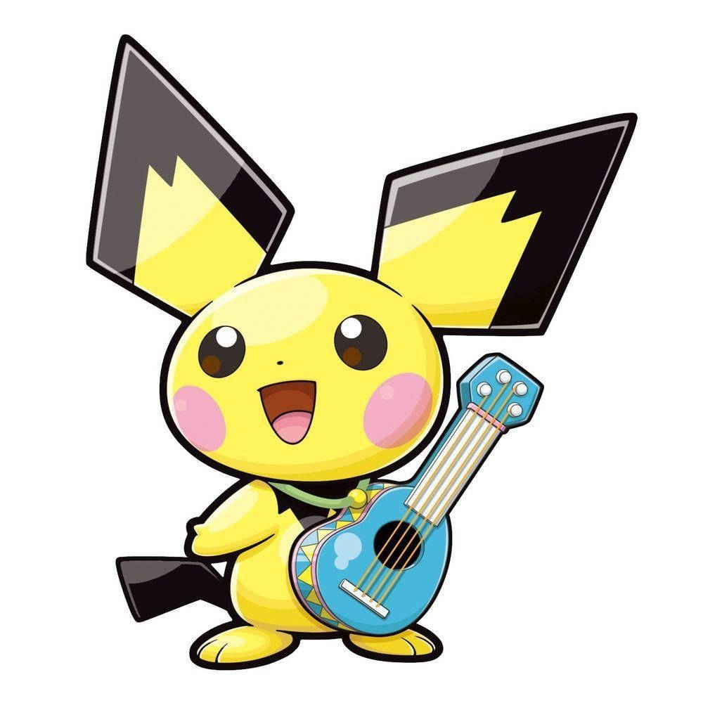 Pichu Playing A Guitar