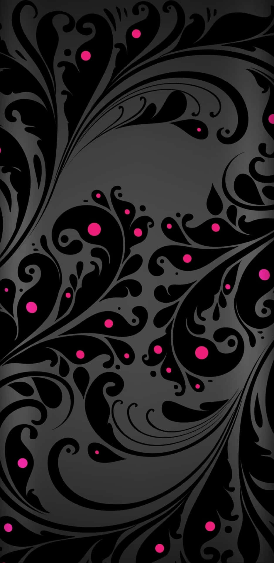 Picking Out A Fresh Color Combination: Pink, Black And White Background
