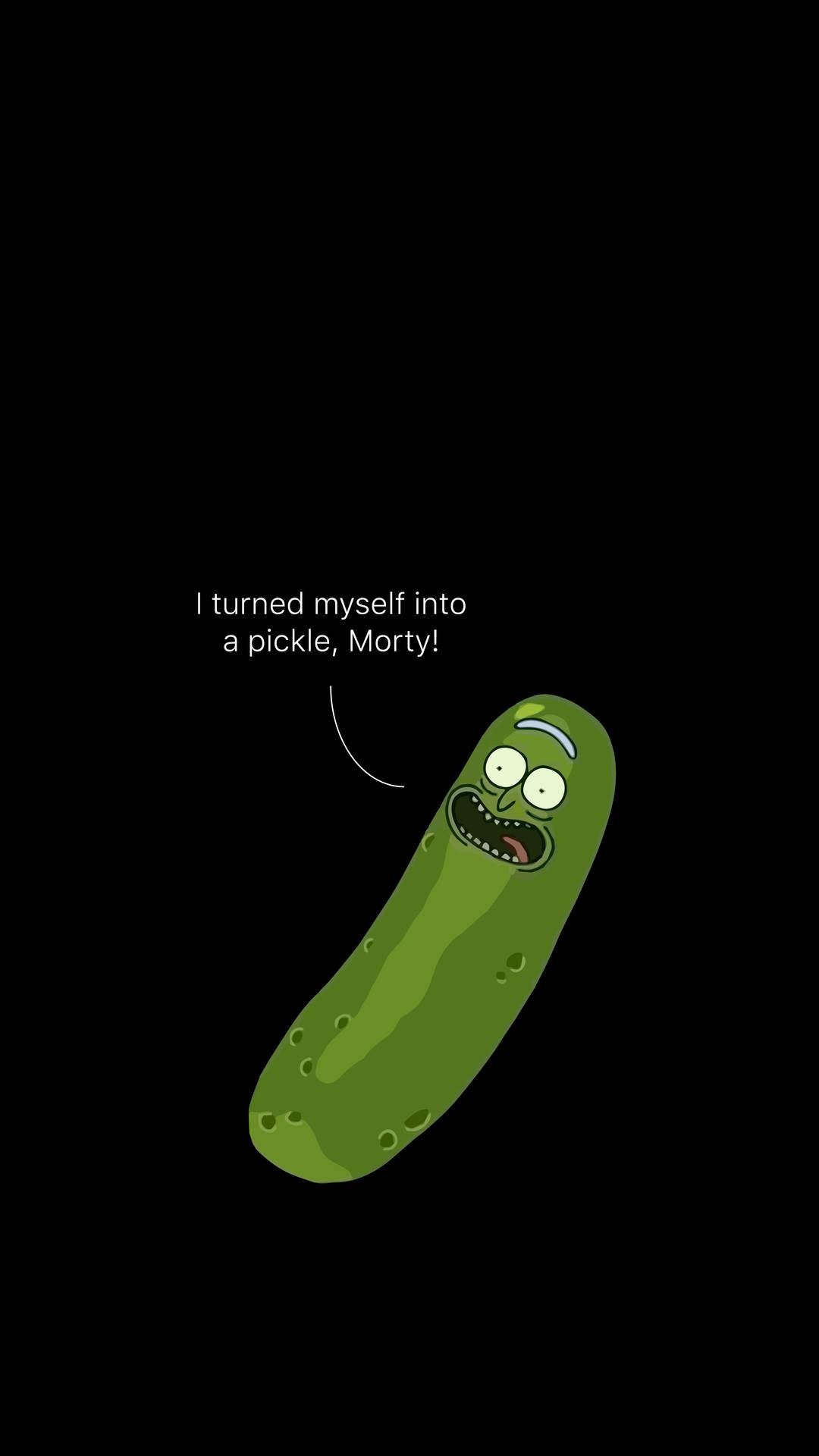 Pickle Rick Screaming Background