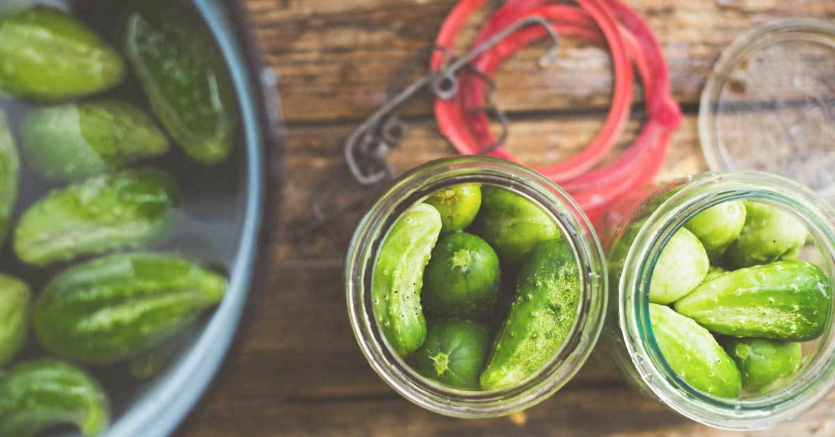 Pickles In Sets Of Jar Background