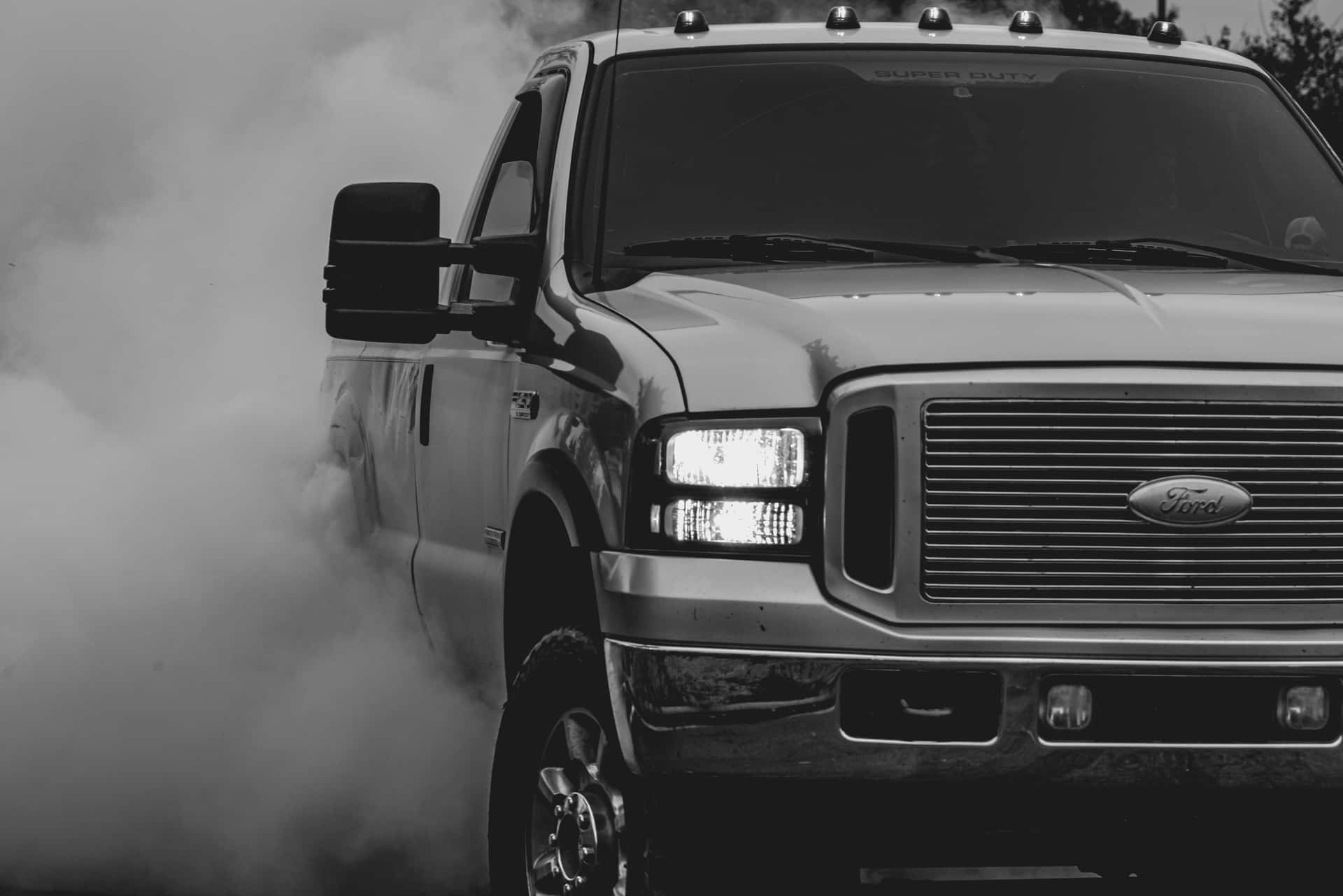 Pickup Truck Black 2005 Ford F-250 Photography Background