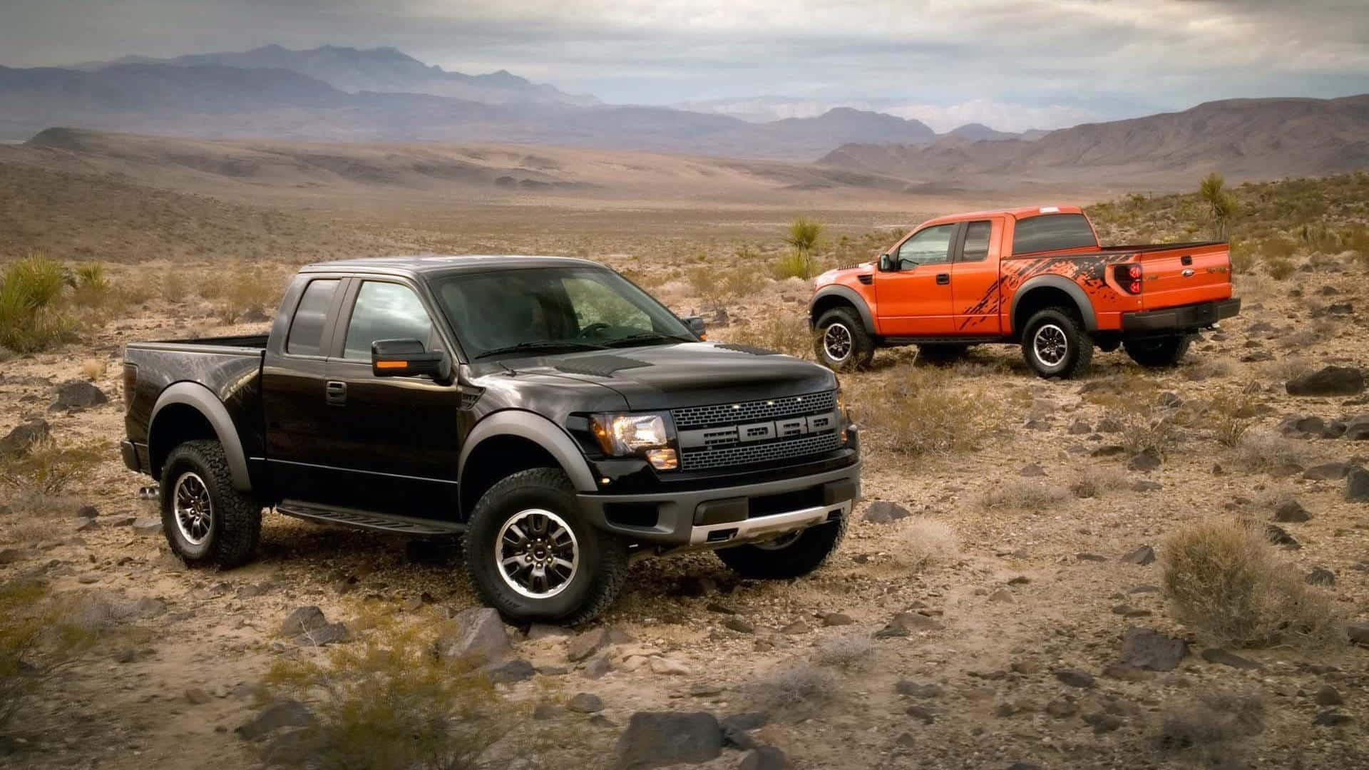 Pickup Truck Black 2010 Ford F-150 Svt Raptor