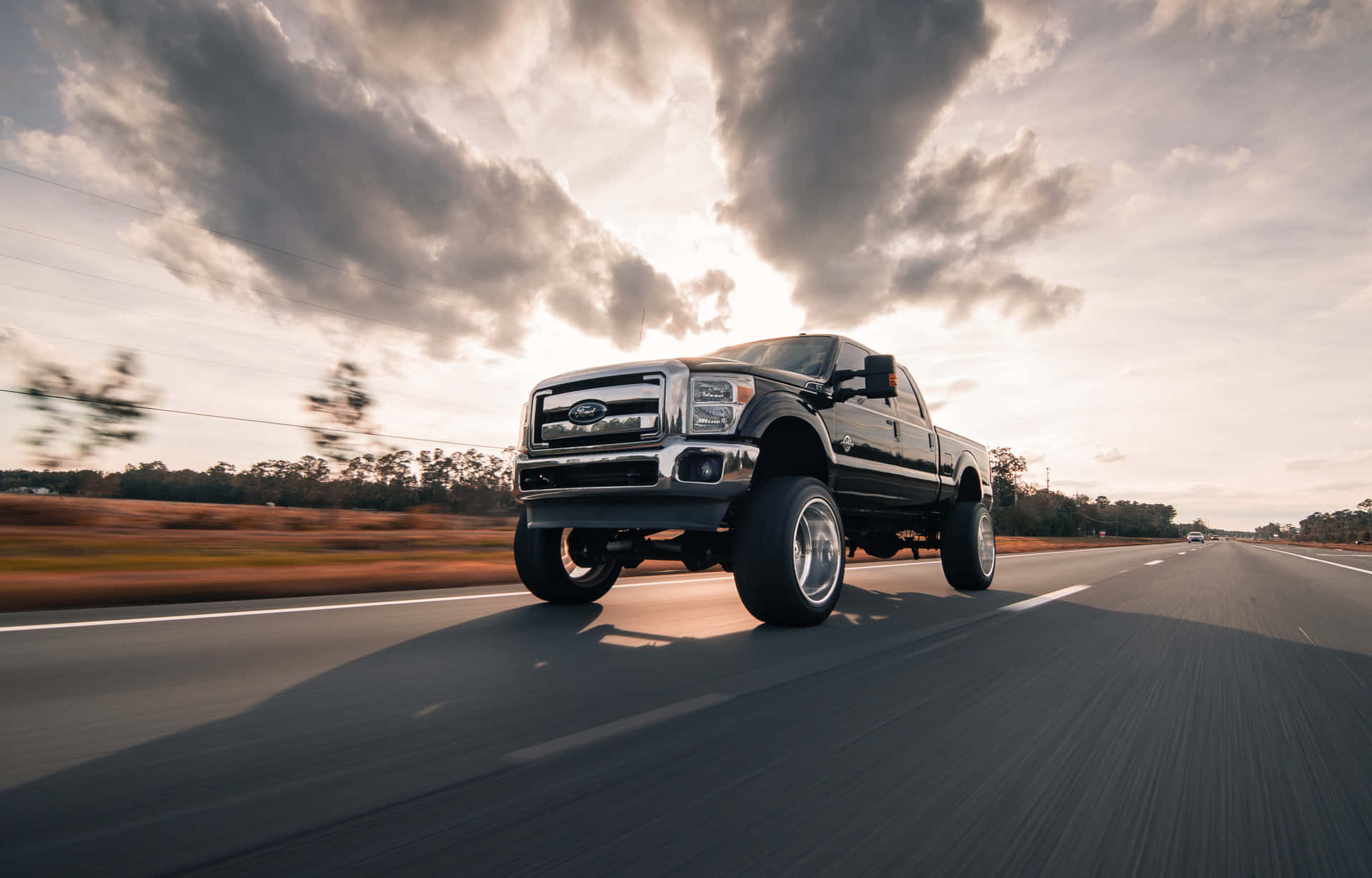 Pickup Truck Gray 2018 Ford F-250 Photography Background