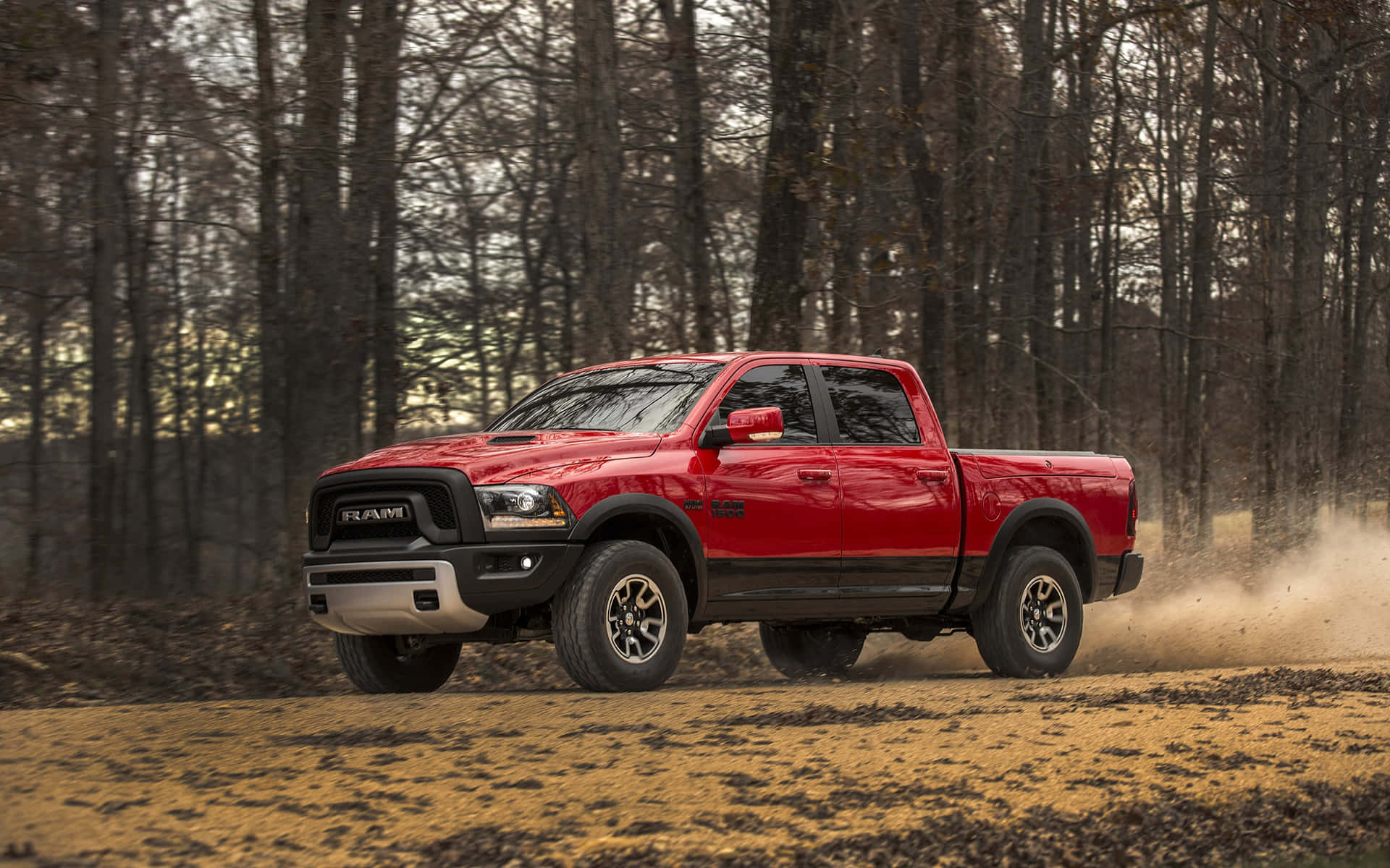 Pickup Truck Red 2017 Ram 1500 Rebel