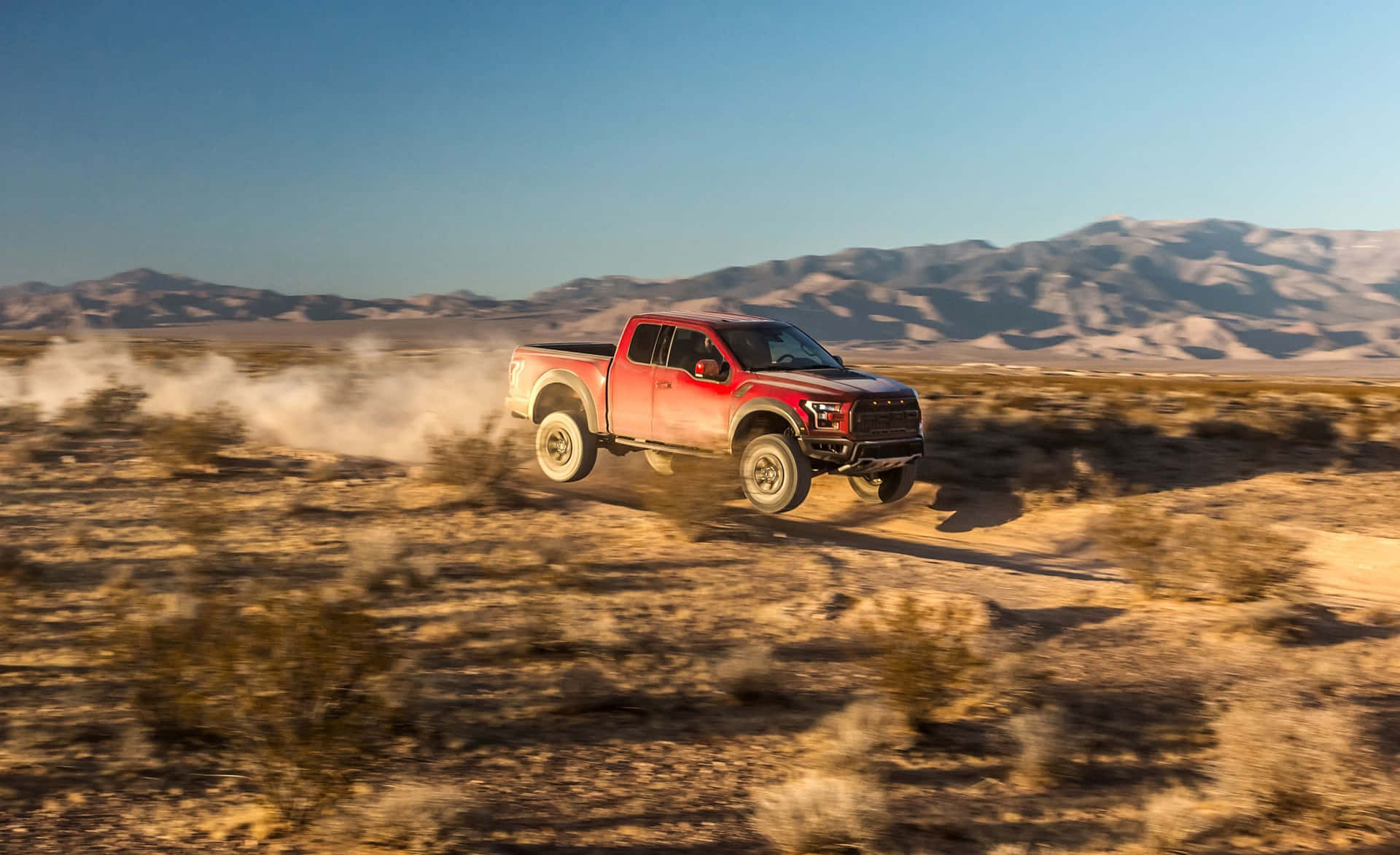 Pickup Truck Red Ford F-150 Photography Background